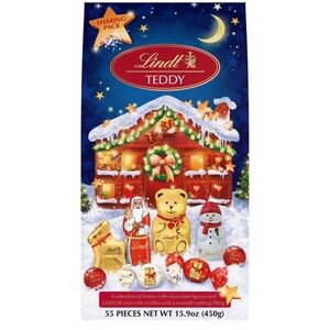 Lindt Teddy A Selection Of Festive Milk Chocolate Figures, 55 Pcs Christmas
